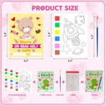 24 Pack Valentine's Day Paint with Water Coloring Books for Kids Classroom Gifts