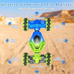 Gesture Rc Car, 2.4Ghz 4Wd Gesture Sensing Rc Stunt Car Toys For 6-12 Years Old Boys Girls, Hand Controlled Remote Drift Twist Offroad 360° Rotation With Lights Music For Birthday Gifts