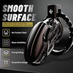 Chastity Cage, Male Chastity Device, Integrated Adjustable Ring Cock Cage, Zinc Alloy Lightweight Chastity Cage With Keys Adult Sex Toy For Men (Light Black)