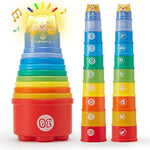 Stacking Toys For Toddlers 1-3 - Stacking Cups - Toddler Toy Age 1-2 Learning Montessori Toys For 1 Year Old Boy Baby Stacking Cups 12-18 Months