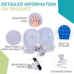 Medical Hand Restraint Gloves, Bed Restraints For Elderly Dementia Patients, Medical Bondage Mittens, Anti Scratch Sensory Gloves For Adults, Hand Protective (2Pcs)