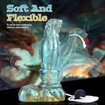 Realistic Squirting Dragon Dildo, 7.67In Long Fantasy Huge Thick Dildo Anal Sex Toy With Suction Cup,Silicone Adult Toy For Men And Women Couples (S)