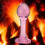 Glass Anal Plug Mini Crystal Ball Butt Sex Pleasure Wand Adult Sex Toy,Crystal Butt Plug Sex Toy G-Spot Personal Massage Stimulator Anal Training Expander Clitoral Dildo For Men Women(Style 4)