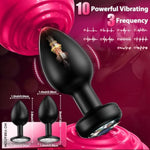 Anal Plug Vibrating Butt Plug, Adult Sex Toys 3Pcs Silicone Anal Plugs, Anal Sex Toys With Remote Control 10 Vibrating Vibrator For Men Women, Anal Toys Adult Sex Toy & Games Prostate Massager