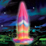 Unicorn Kiss Unipeg Tongue Glow-In-The-Dark Silicone Dildo For Men, Women And Couples. Glow In The Dark With Suction Base. 1 Piece