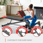 Multi-Functional Weight Bench For Full All-In-One Body Workout – Adjustable Workout Bench Press For Home Gym, Fitness Equipment For Back Hyperextension, Roman Chair Exercise, Sit Up