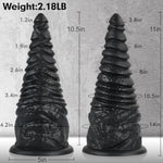 11 Inch Silicone Huge Anal Plug With Tapered Glans, 4.2'' Diameter Thick Black Dildo Anal Stretcher For Deeper Sex, Xxl Butt Plugs Massive Dildos Huge Anal Toys For G-Spot & P-Spot Stimulator