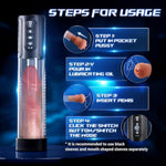 Waterproof Realistic Male Masturbator,Adult Sex Toys For Men,Sucking & Pumping Male Sex Toy, Premuim Quiality Pocket Pussy Stroker, Follyee Penis Trainer Glans Stimulator Mens Vibrator Penis Pump