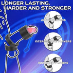 Testicle Crusher Cbt Testicle Toys Male Chastity Devices Silicone Cock And Ball Restraints 3 Pcs Cock Rings Reusable Penis Rings For Male Erection Enhancing Longer Lasting Stronger
