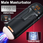 Male Masturbator Penis Pump - Male Sex Toys For Men With Upgrade 12 S Vacuum Pump & 10 Thrusting Rotating Vibrating Sucking Licking Lcd Adult Toys Mens Sex Toys Pumps & Enlargers