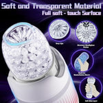 Male Masturbator Male Sex Toys For Men - Portable Male Stroker With 12 Rotating & 4 Speed Modes & Realistic Mouth For Penis Stimulation, Pocket Pussy Blowjob Toy Sex Machine Adult Toy For Men