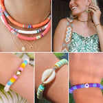 24 Colors Clay Beads Friendship Bracelet Making Kit with Charms