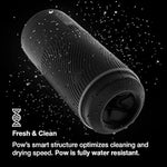 Pow Black Male Masturbator & Ghost Black Textured Reversible Penis Stroker - Sex Toys For Men Bundle