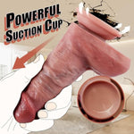 5.7 Inch Ultra Realistic Thick Dildos, Soft Silicone Dildo & Strong Suction Cup Penis,Lifelike Huge Cock With Real Skin For Gay & Lesbians, Adult Anal Sex Toys For G Spot Stimulation, Male Torso.