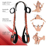Bdsm Sex Bondage Kit - Thigh And Wrist Restraint Cuffs, Neck To Leg Sex Toy With Handcuffs, Doggy-Style Swing, And Leg Straps For Couples' Sm Games