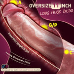 11.2 Inch Huge Thick Realistic Dildo Anal Big Long Sex Toy, Silicone Suction Cup Soft Giant Dildos For G Spot Men Women Advanced Player Sexual Toys