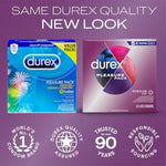 Condoms, Durex RED Extra Sensitive, Ultra Fine, Extra Lubricated Natural Rubber Latex Condoms for Men, 42 Count, FSA & HSA Eligible
