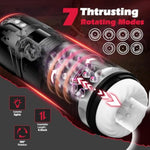 Sex Toys For Men Male Masturbator Cup, Penis Pump Automatic Men'S Adult Toys With 7 Thrusting & Rotating Vibrating Modes, Male Sex Toys With 3D Textured Channel, Men Masturbation Pocket Pussy Machine