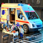 Ambulance Toy For Boys 3 4 5 6 7 8 Years Old : Friction Powered Truck Toys With Light And Sound Gifts For Girls Age 3-12 | Emergency Vehicle Kids Toys | Play & Learn Toy