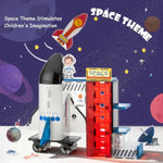 Space Theme Magnetic Tiles Building Set, 30-Piece Construction Toy With Rocket Ship Design, Educational Stem Playset For Kids