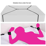 Bdsm Bondage Kit, Bed Restraint Sex Queen Sized Bed Bondaged For Ankle And Wrist Bar Sex Tie Downs Under Mattress King Bed Straps Ties Adult Play Sex Hand Cuff Bracelets For Couples Women Toys Sweater