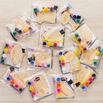 12 Pack Football Party Favors DIY Wood Painting Craft Kit with Bubbles