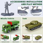 Army Men Playset – 117 Pcs Military Toy Soldiers Set With Action Figures, Battle Mat, Tanks, Helicopter, Submarine & Weapon Gear – Army Toys For Boys Ages 4-12, Great Gift For Kids