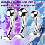 Stainless Steel T-Bar Anal Plug for Advanced Users: Prostate Massager and G-Spot Stimulator