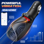 Male Sex Toys for Men Tongue Vibrator - Male Masturbator AI Smart APP Control Pocket Pussy Stroker with Tongue Licking & 10 Vibrating Modes Penis Vibrator, Adult Male Sex Toys for Mens Couples
