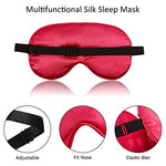 12 Pcs Sleep Mask Bulk Silk Satin Adjustable Strap, Multiple Colors
