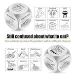 Anniversary Wedding Gifts For Couples - Food Dice Decision Game, Couples Games For Adults, Interactive Date Night Dice Games For Wife, Husband - Mothers Day, Birthday Gifts (Food Dice A)
