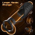 Male Sex Toys For Men Vibrator, 9 Vibrating Stretchy Male Masturbator With 2 Cock Penis Ring, App & Remote Control, Penis Trainer Sex Machine Vibrators For Men Couple, Adult Sex Toys & Games Stroker