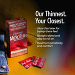 Kimono MicroThin Condoms Pack of 24 - Premium Lubricated Natural Latex, Thinnest, Vegan-Friendly, No Latex Odor - Thin, Strong, and Extra Sensitive