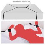 Wrist And Ankle Bed Restraint For King Queen Size Bed Sexy Hand Cuffs For Wrists Adult Bedroom Bondaged Tie Downs Kit Adult Tools For Couples Under Mattress King Bed Straps For Adult Play Sweater