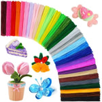 1200 Pack Pipe Cleaners, 24 Color Chenille Stems with Flower Manual Included