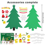 12 Pack DIY Foam Christmas Tree Craft Kits with Assorted Stickers