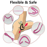 Adjustable Labia Clamps Spreader, Skin-Friendly Silicone G-Spot Stimulation Oral Sex Vagina Lips Hands-Free Spreader, Bdsm Spread Vaginal Lips Flirting Sex Toys For Women (Pink)