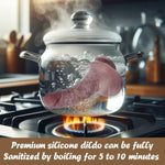 6.9" Realistic Beginner Squirting Silicone Dildo, Suction Cup Ejaculation Wide Penis For Play, Soft Cute Dildo With Curved Shaft And Balls, Female G-Spot And Small Anal Prostate Sex Toy