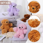 5 Pieces 7 Inch 2025 Graduation Gifts Bear Stuffed Animal Plush Baby Shower Bear Toys Soft Cute Bear Dolls Santa Sleeping And Playing Toys Decorations
