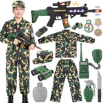 Kids Army Costume For Boys Military Soldier Costume With Army Toys,Dress Up Boy Costume Halloween Costumes For Kids Boys 5-7…
