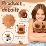 4 Pcs Capybara Stuffed Animal Mini Plush Capybara Gift Small Plushies Doll Birthday Gift Plush Set For Animal Theme Party Decor Nursery Bedroom, 5''