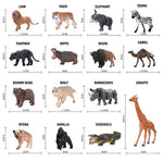 15 Animal Toys For Boys Realistic Safari Animals Farm Zoo Educational Toy Gift With Play Mat For 2 3 4 5 6 7 Year Old Girls Toddlers Kids