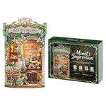 DIY Miniature 3D Wooden Book Nook Kit - Handcrafted Wooden Puzzle for Adults and Teens