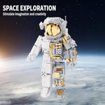Space Astronaut Building Block Toy - Ideal Gift For 6-14 Year Old Children - 880Pcs For Adult Space Astronaut Building Block Sets