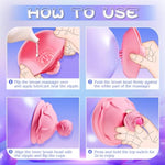 Nipple Toys Women Sex Toys - 3In1 Rose Sex Toy Sex Machine With 10 Powerful Rotation Modes For Nipple Clitoral Stimulator Massager, Rechargeable Adult Toys For Women Couples Pleasure Reddish