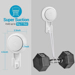 Suction Hooks Powerful Suction Cup Hooks Vacuum Suction Holder Heavy Duty Shower Suction Hooks Glass Door Window Christmas Wreath Hanger Waterproof Suction Hanger for Bathroom Kitchen (6Pack)