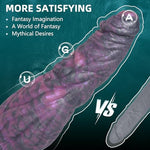 9.6-Inch Fantasy Wolf Knot Dildo, Large Silicone Toy with Suction Cup Base