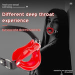 Open Mouth Gag Red Lips Shaped Oral Sex Gag Bondage Restraints Fetish Bdsm Slave Sex Toy O Ring Mouth Gag Red Lips Erotic Adult Sex Products(Meatpink)