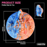 Fantasy Orange Monster Sex Grinder Female Masturbation Adult Sex Toy, Reusable Waterproof Sit And Ride Female Soft Silicone Liquid Grinding Massager (N-Sj5105)