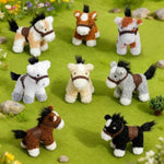 8 Pcs Horse Stuffed Animal Mini Horse Plush Bulk Stuffed Horses For Animal Theme Party Birthday Favors Supplies Decorations 5 Inch